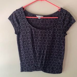 American Eagle Crocheted lace top, XS